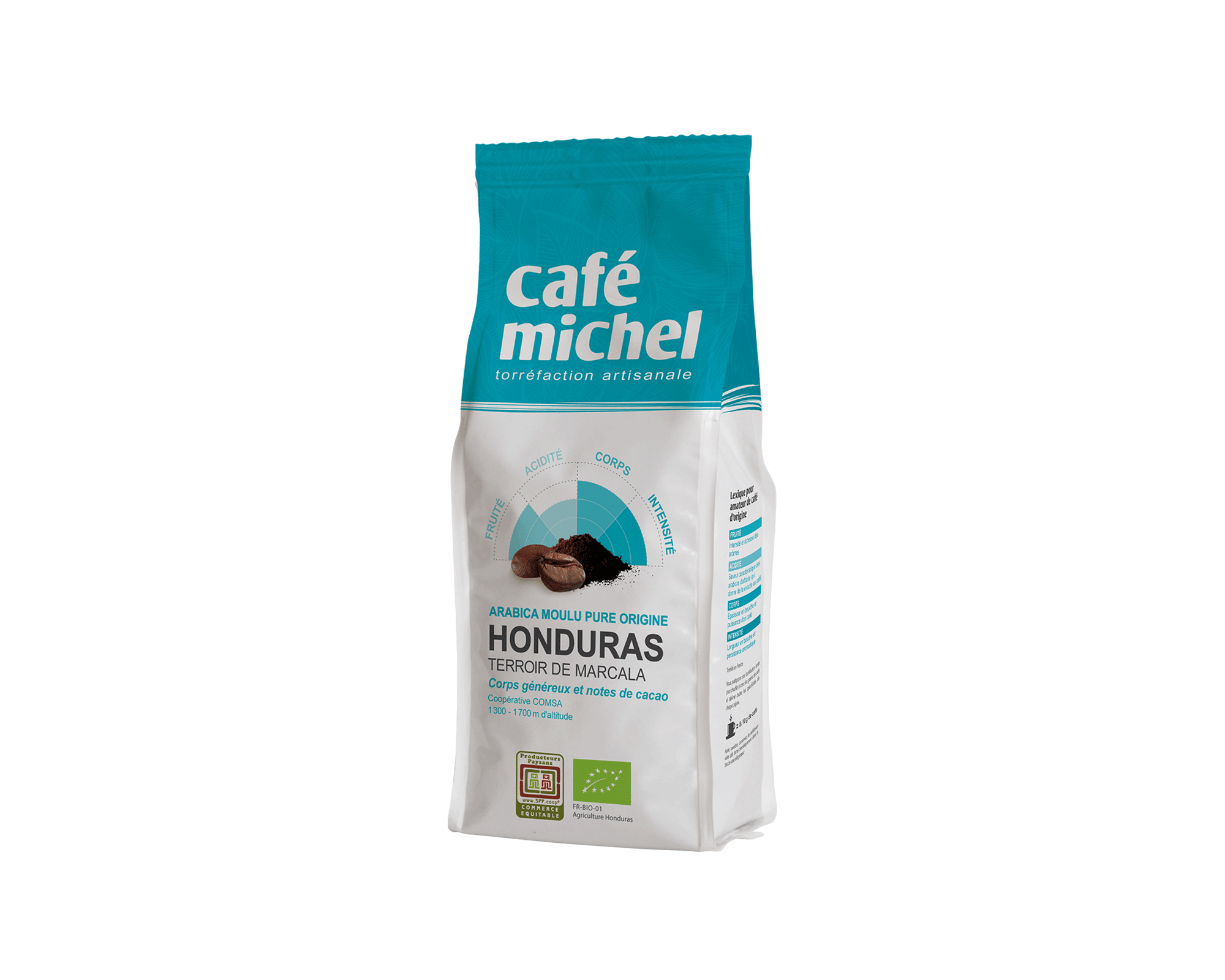 Pur arabica Honduras Moulu biologique et équitable 250gr I Café Michel