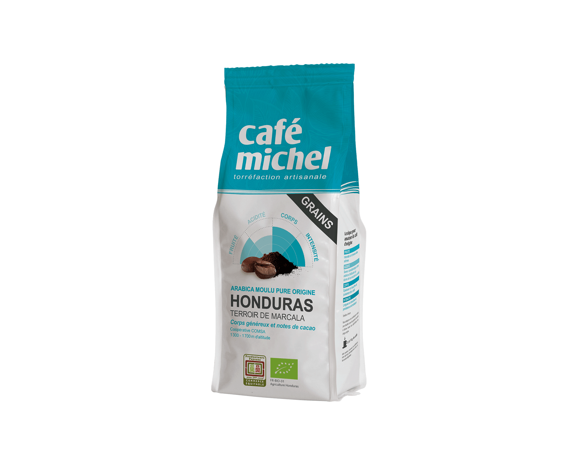 Pur arabica du Honduras en grains biologique et équitable 250gr I Café Michel