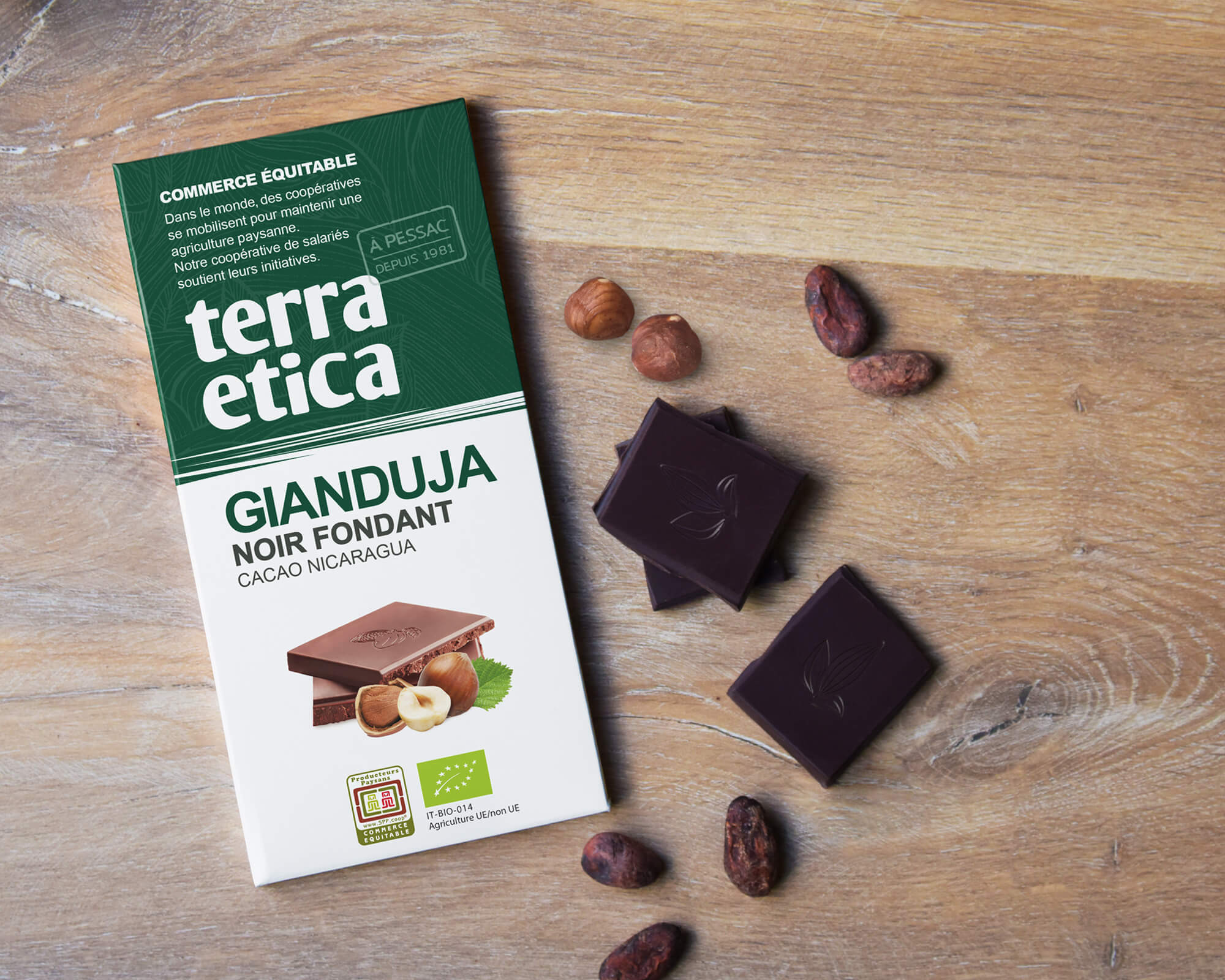 Terra Etica - Chocolat Noir Gianduja bio et équitable du Nicaragua