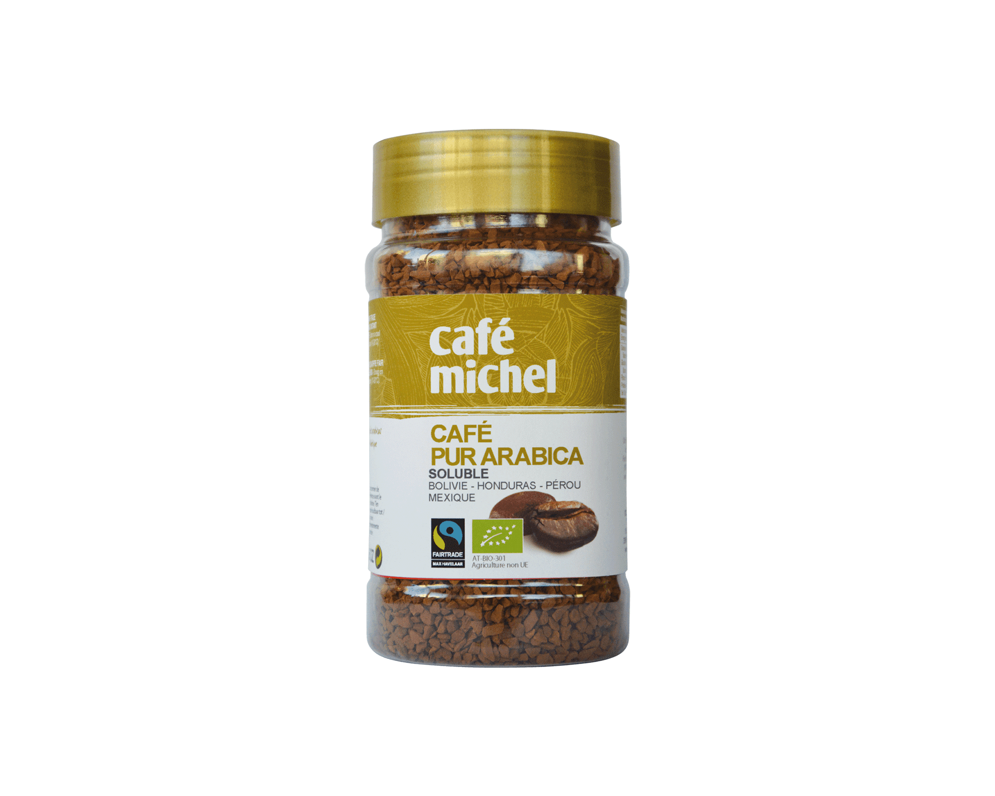Café soluble, mélange de pur arabica biologiques et équitables - Café Michel