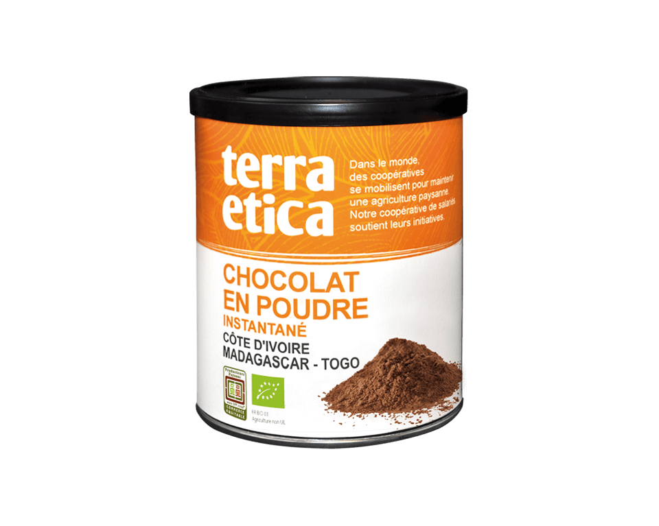 Terra Etica - Chocolat en poudre instantané bio et équitable