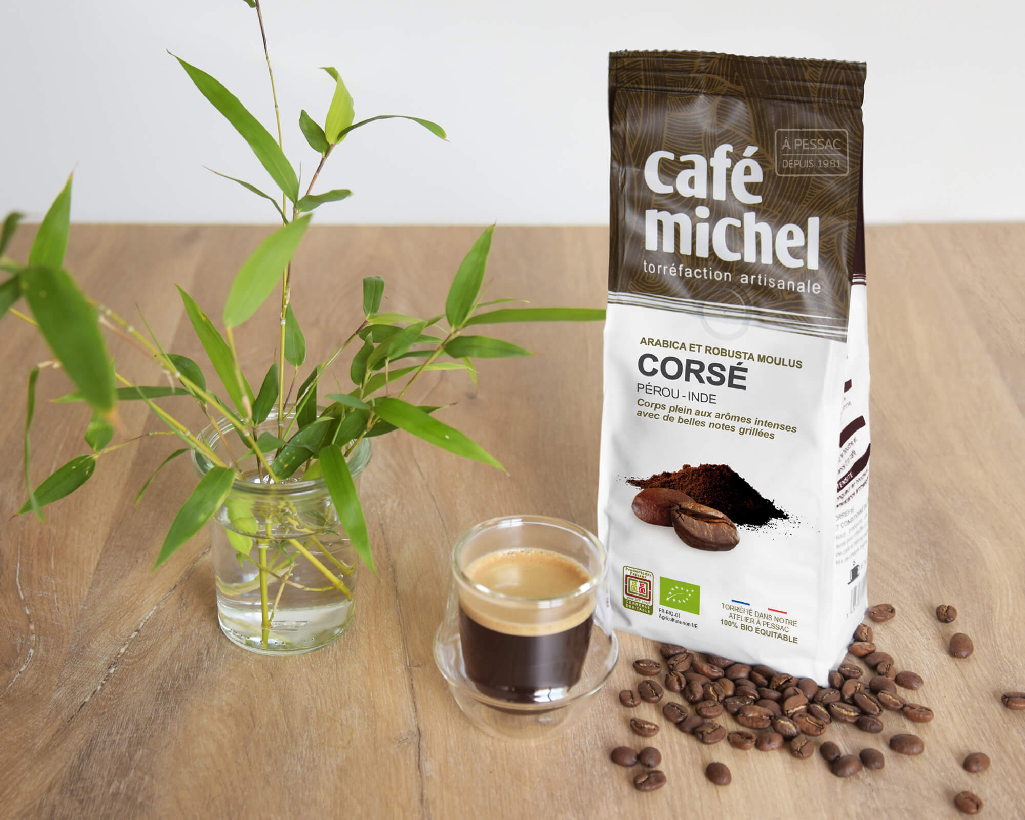 Mélange Corsé café biologique et équitable 250gr I Café Michel